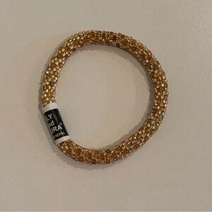 Lily and Laura Dripping in Gold Beaded Bracelet